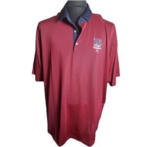 Cutter And Buck NY Yankee Emblem Men’s Red/Navy Golf polo 3 XL